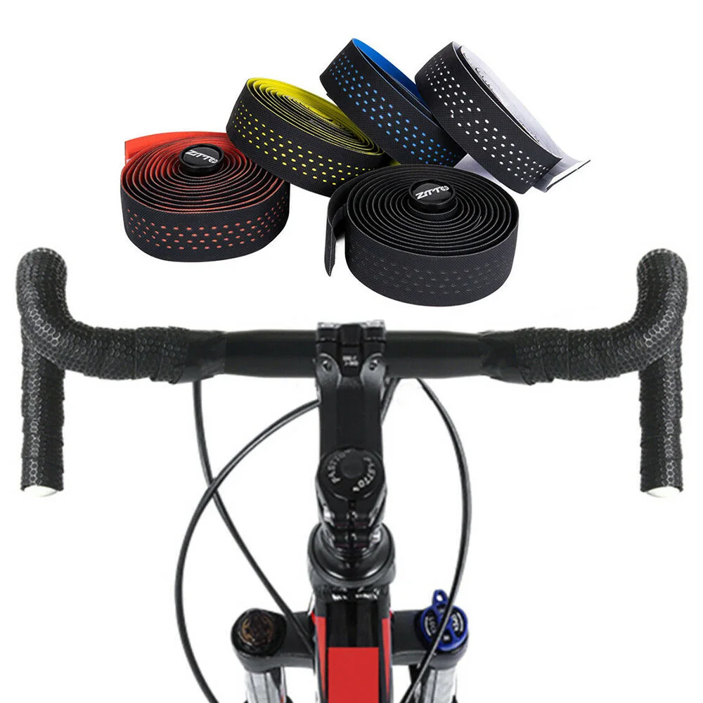 Road Bike Bicycle Handlebar Tape White Pu Bar Wrap Tape Anti slip