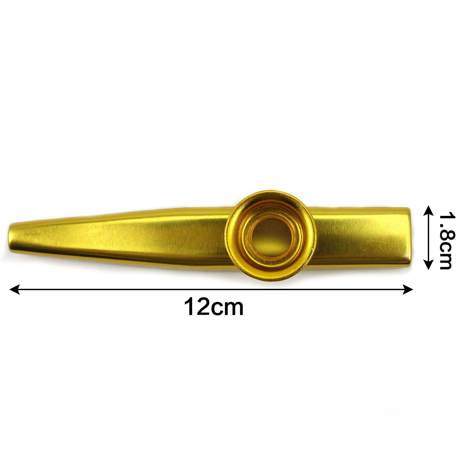 Kazoo Золотой Алюминиевый сплав музыкальный Instrumts флейта подарок любителей музыки идеальная игрушка для детей