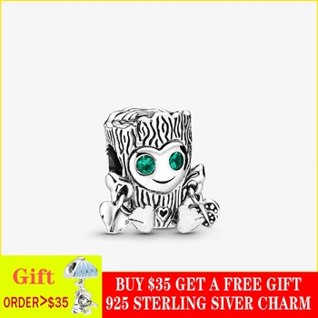 

2019 Autumn New 925 Sterling Silver Beads Sweet Tree Monster Charms fit Original Pandora Bracelets DIY Jewelry For Women