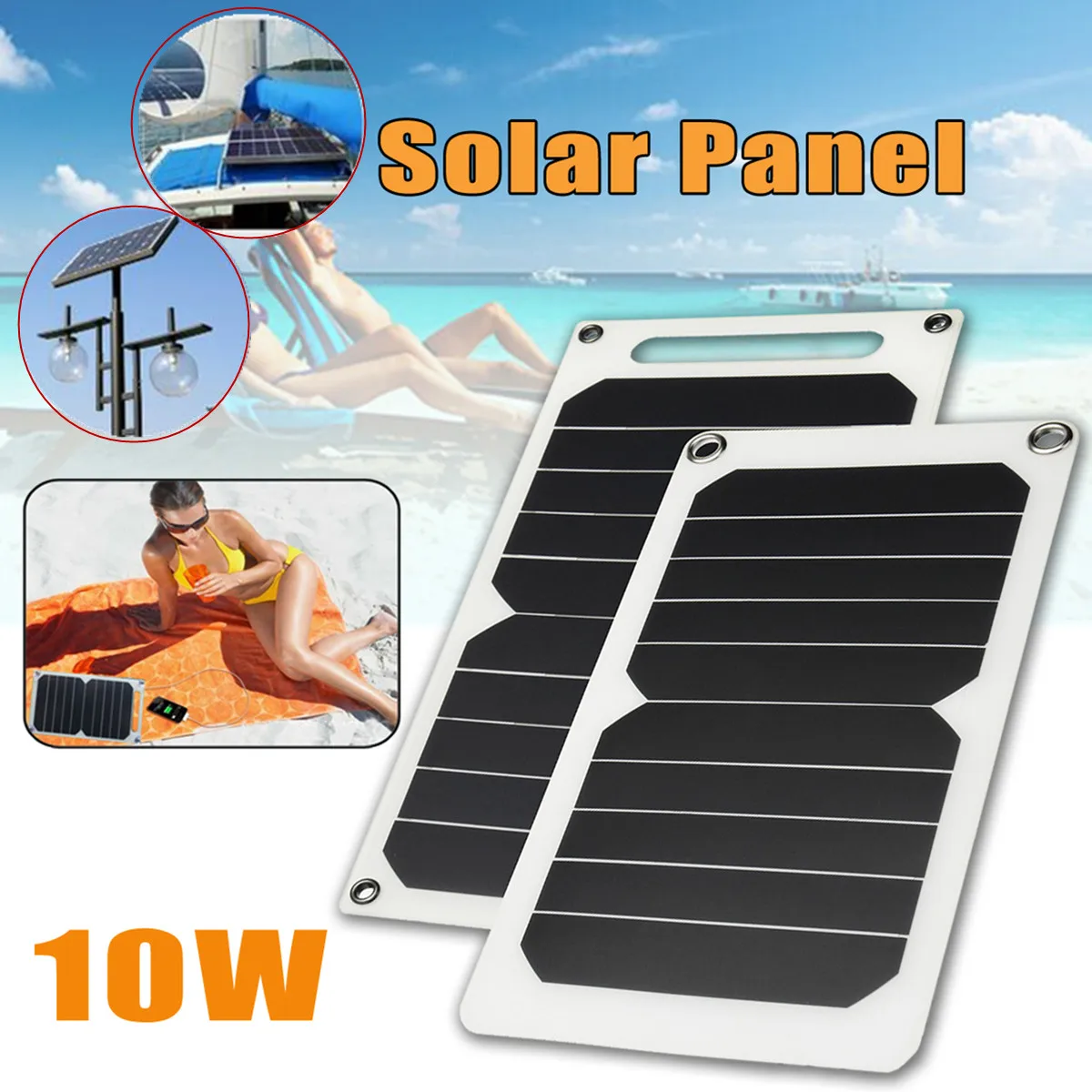 10W солнечная панель 1200ma 6V Pad рекламный список аварийное зарядное устройство солнечная энергия 260*140*3 мм