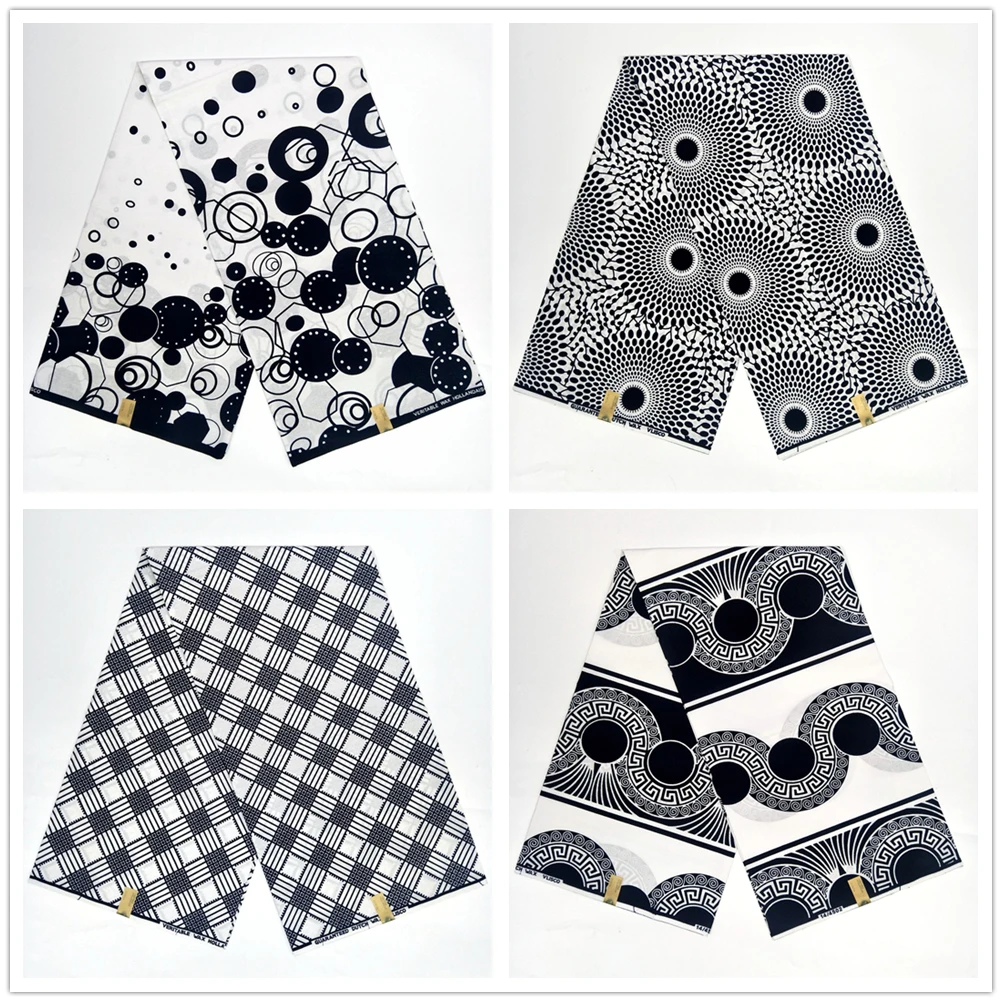 Нигерийский стиль высокое качество 6 ярдов настоящий голландский хлопок воск ткань Анкара ткань Африканский настоящий воск принт V