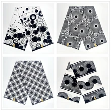 Нигерийский стиль высокое качество 6 ярдов настоящий голландский хлопок воск ткань Анкара ткань Африканский настоящий воск принт V