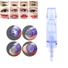 Hot Sale 1Pc Disposable Tattoo Cartridge Needle With Cap Permanent Makeup Nano  Microling-Needle Head 13 Size Tattoo Machine Tip