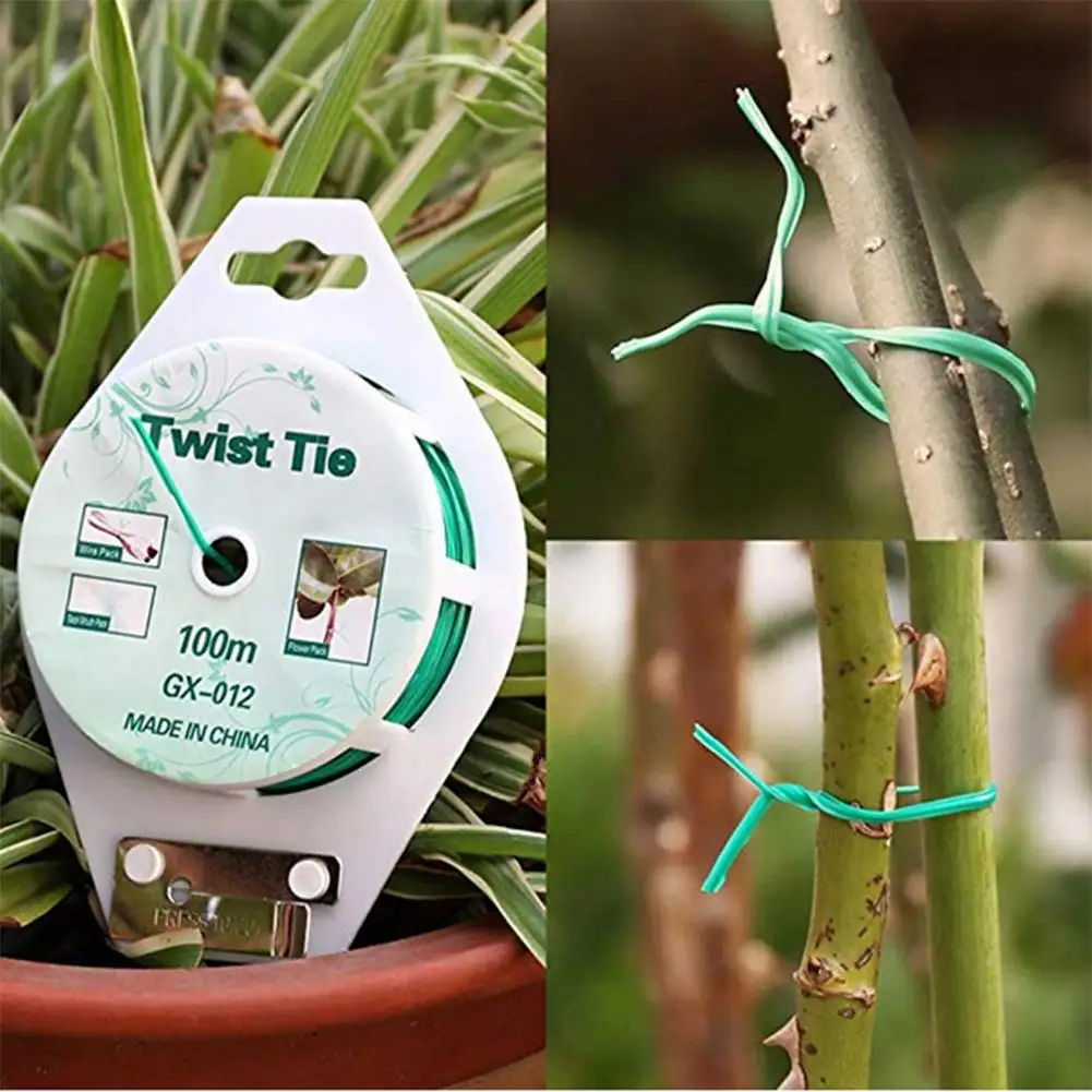 

All-Purpose Twist Ties Multi-functional Twist Plant Ties for Plants Support Garden Office and Home Cable Organizing