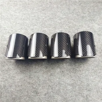 

1 PCS Car style Exhaust tips Carbon fiber A- krapovic LOGO For B M W M2 M3 M4 Exhaust Muffler Tips Nozzles Tail