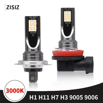 

2pcs Car Headlight H1 H7 LED H3 9005 H11 9006 Car Lamp Auto Bulb 1000LM 3000K 12V 24V 48W Car Driving Bulb Yellow Fog Automobile
