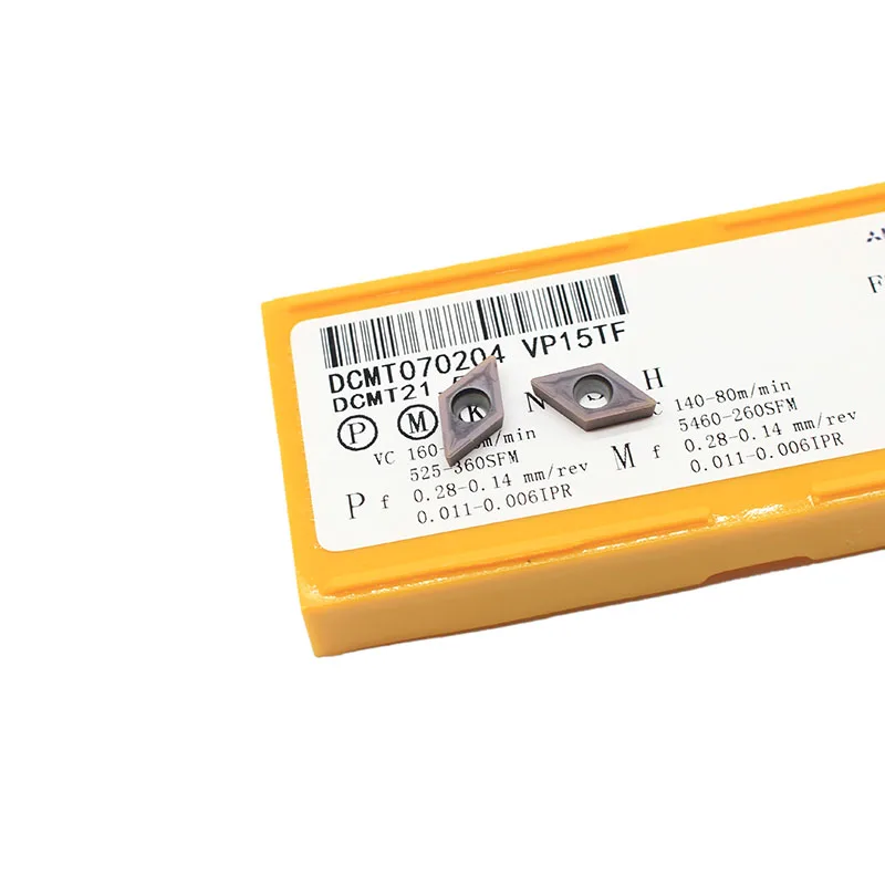 DCMT070204 VP15TF карбидные вставки резец для внутренней обточки DCMT 070204 торцевые фрезы токарные инструменты фреза инструмент с ЧПУ