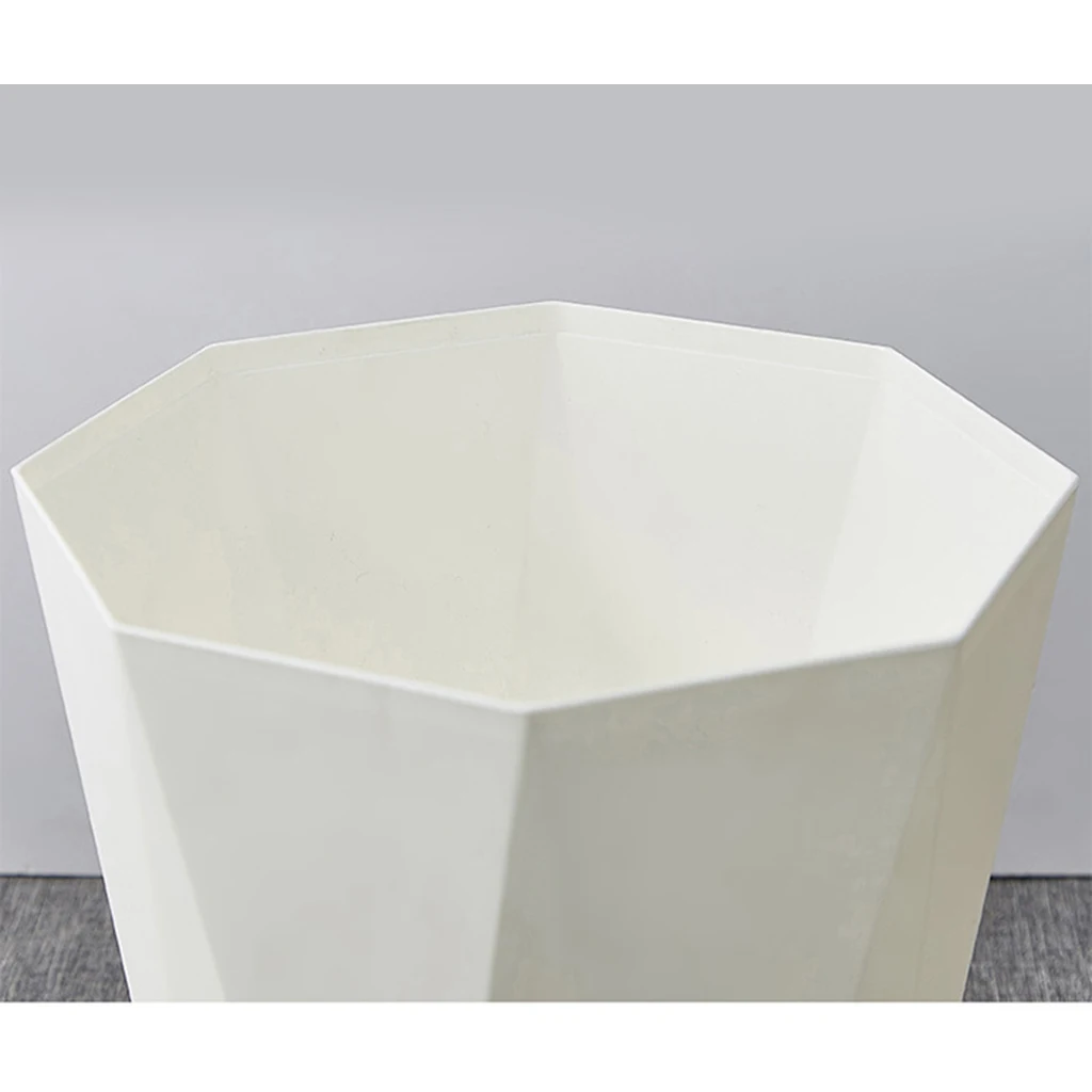 Modern Simple Home Rubbish Bin Trash Can Plastic Waste Rubbish Garbage Bin Wastebasket Trash Can Office Living Room