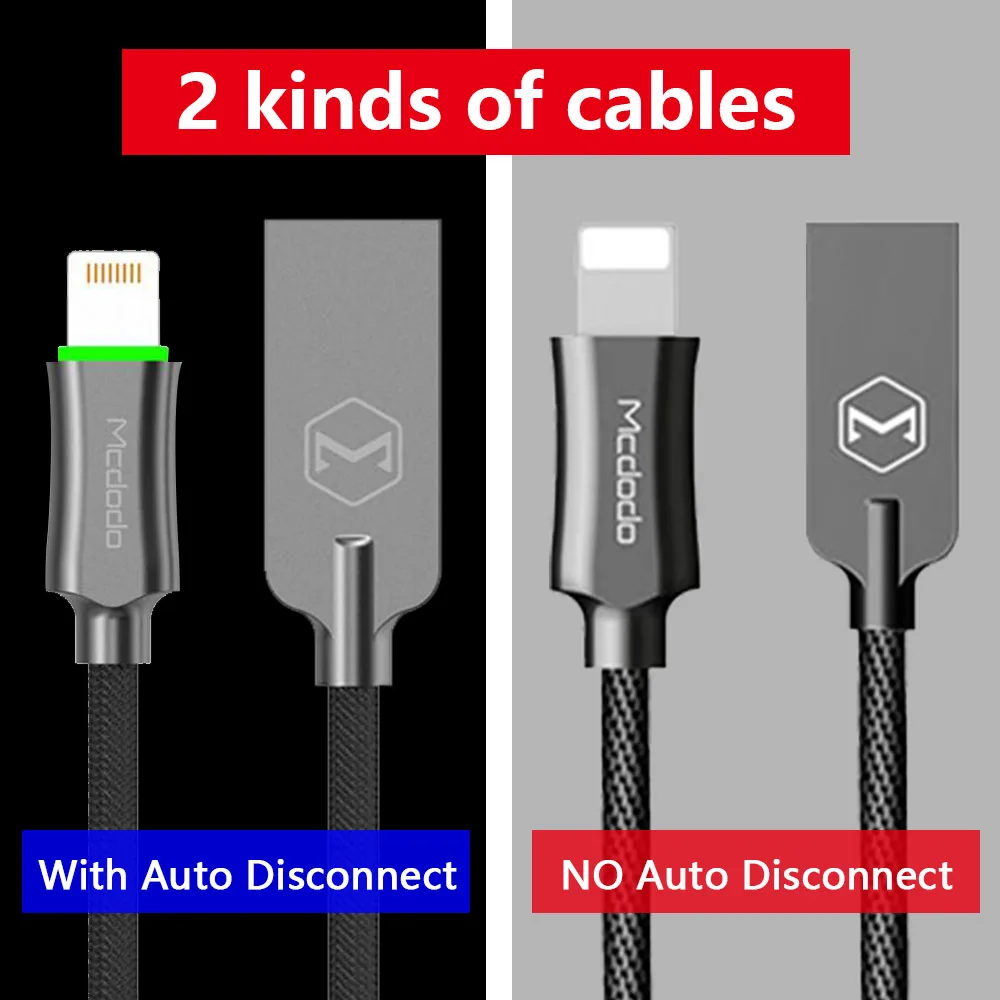 MCDODO USB кабель 2.4A для iPhone кабель 11 Pro XS Max XR 8 7 6S Plus iPad mini для быстрой зарядки кабель для передачи данных для телефона