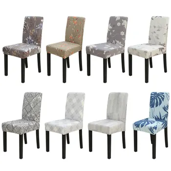 

Spandex Chair Cover Stretch Elastic Dining Seat Cover for Banquet Wedding Restaurant Anti-dirty Removable house de chaise