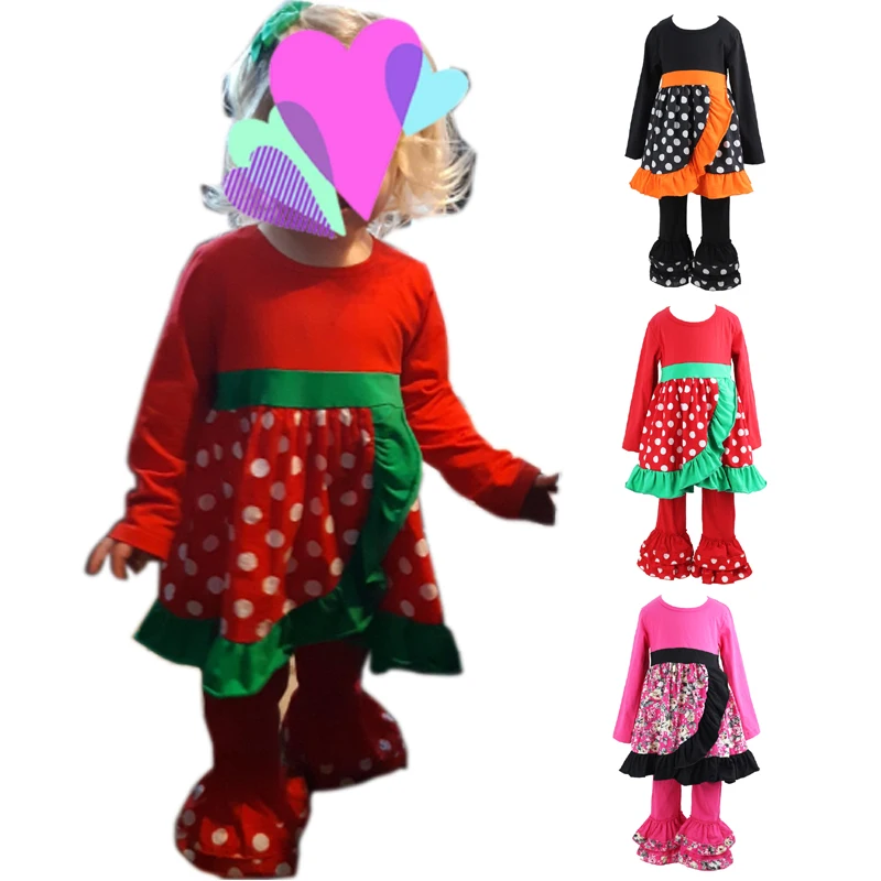 

Girls Clothes Outfit Kids Ruffle Shirts Dress Pants Set Toddler 2pc Ruffle Flare Top Flare Pant Sets Girl Clothing Sets 