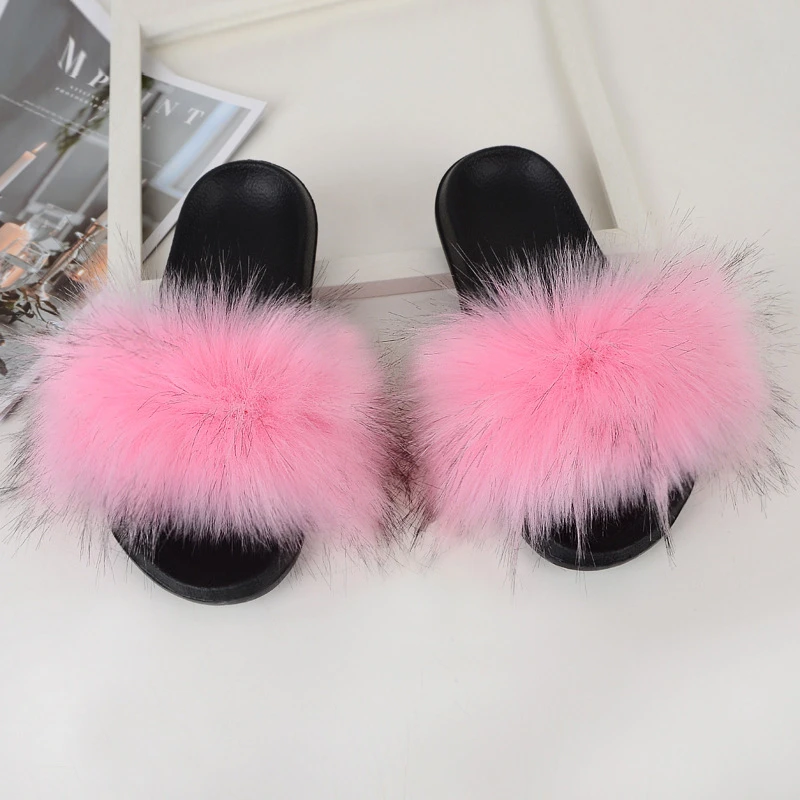 pink fluffy house shoes