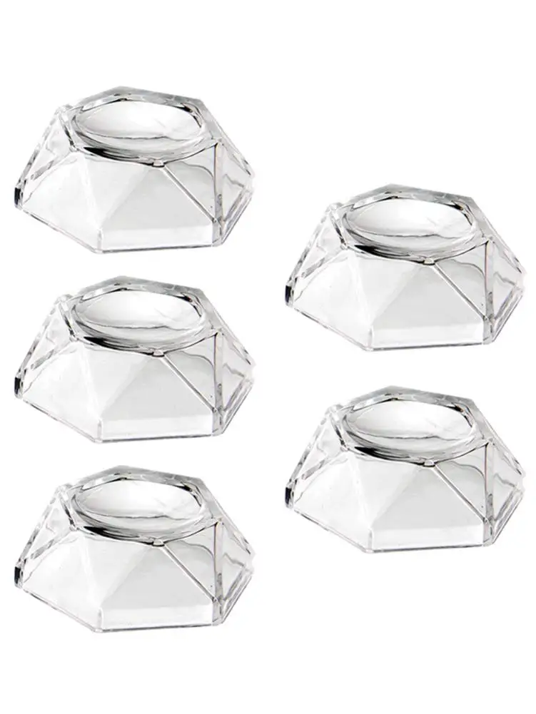 5pcs Hexagon Transparent Display Stand Holder Storage rack for Softball Golf Tennis Ball Baseball Egg Sphere Puzzle Ball