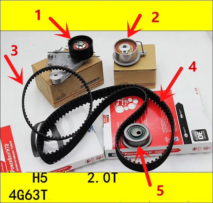 

Timing belt for Great wall Haval H5 Petrol 4G63T 2.0T Engine