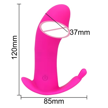 12cm Dildo Wireless Vibrator For Women Clitoris Stimulator Vaginal Ball Anal Plug Real Penis Female Masturbator Panties Sex Toys 6