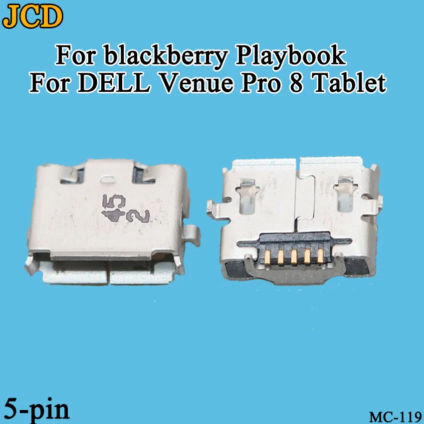 

JCD 5pcs/lot Mini Micro USB jack connector Charging Port Dock Connector for blackberry Playbook for DELL Venue Pro 8 Tablet