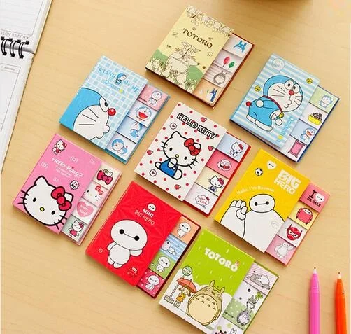 

1pcs/lot Japan Cartoon Series Notepad Sticky Note Pads Memo Writing Scratch Planner Stickers