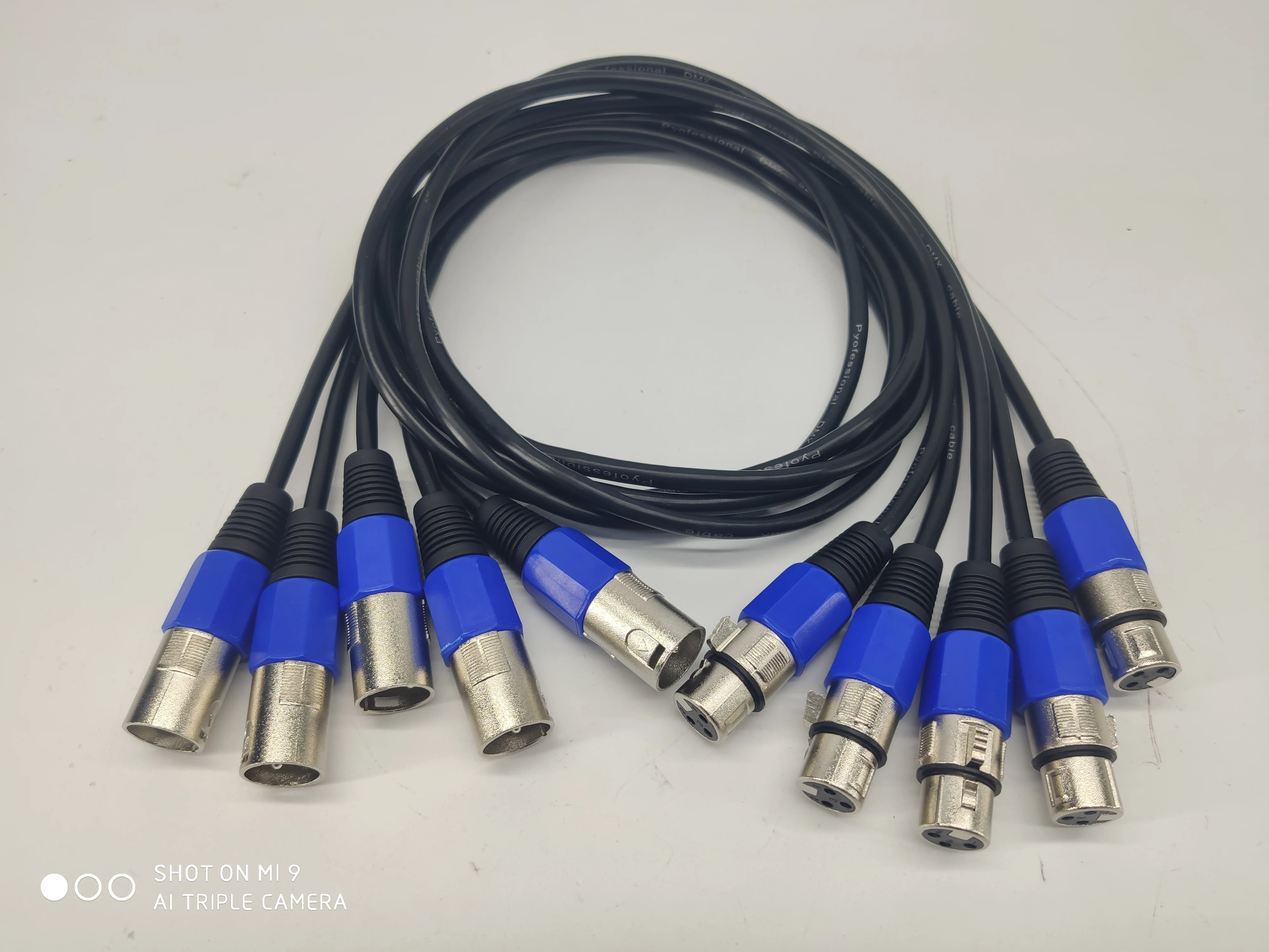 Cavo DMX a 3 pin (1M, 2M, 3M, 4M, 5M) per luci LED PAR da palco, linea di segnale DMX, attrezzatura DJ - Confezione da 5 pezzi - immagine 4