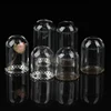 1Pc 1:12 Dollhouse Miniature Decor Flower Display Glass Display Bell Jar with Base Dollhouse Decoration Accessories 1