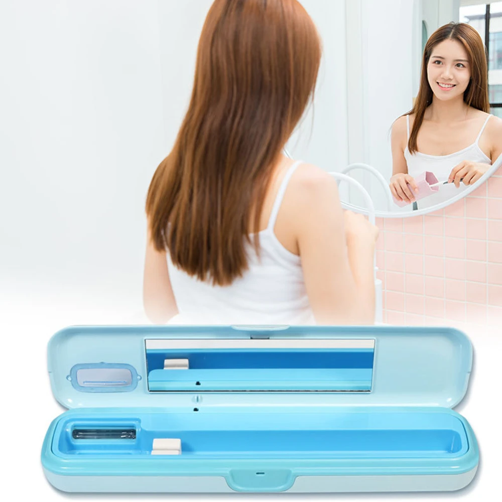 Toothbrush Sterilizer Antibacteria UV Toothbrush Disinfector Rechargeable Sterilizer Toothbrush Travel Storage Box Fast Drying Sterilizer For Brushes