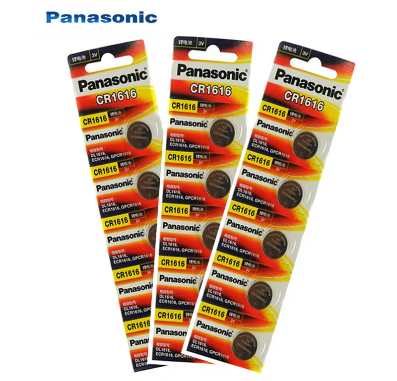 15 шт. Panasonic CR1616 кнопочный Миниатюрный элемент питания CR1616 автомобильный пульт дистанционного управления электрическая сигнализация 3 В литиевая батарея