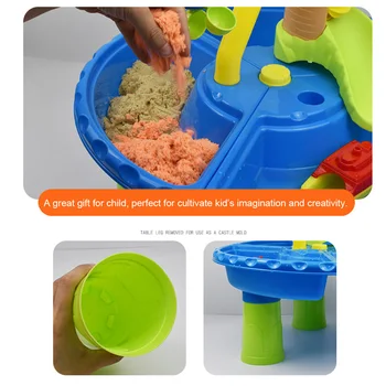 

22pcs Garden Beach Toy Set Outdoor Activity Multipurpose Summer Kids Gift Detachable Sand Table Digging Pit Water Colorful