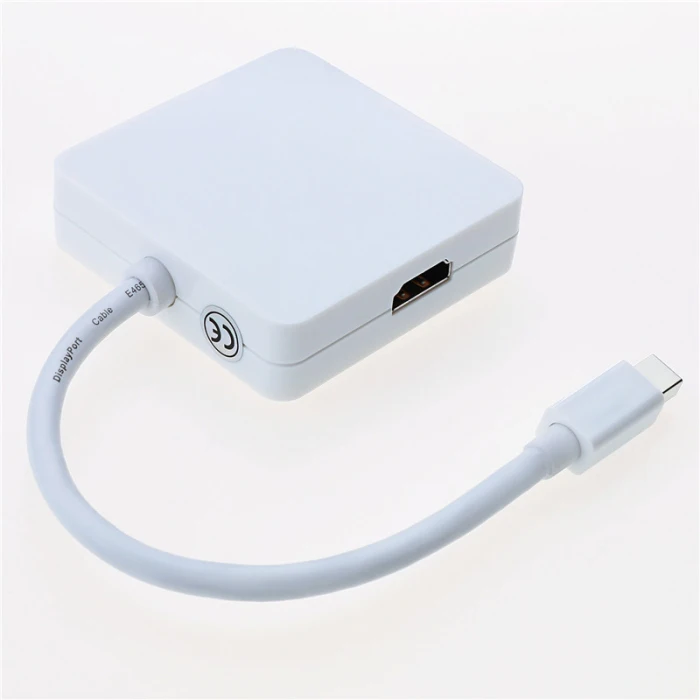 Дисплей порт VGA HDMI DVI кабель 3 в 1 адаптер конвертер для компьютера проектор VH99