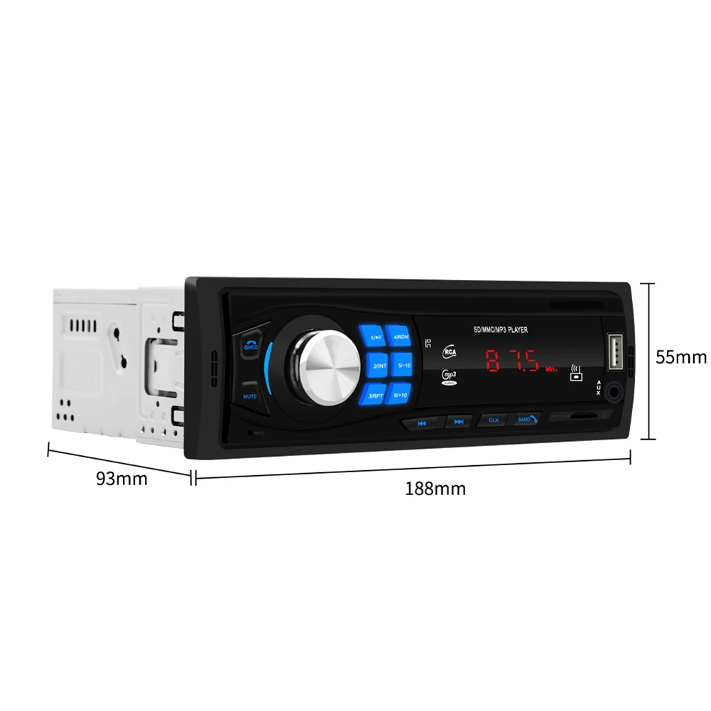 Автомобильный MP3-плеер 12V автомобильный Bluetooth стерео аудио FM радио Hands-free AUX USB mp3 плеера фм модулятор трансмиттер משדר בלוטוס