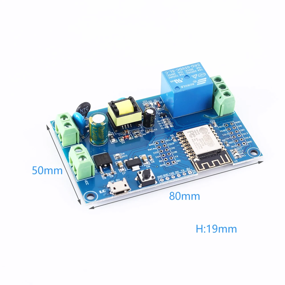 AC 220 В DC 12 В wifi реле ESP-12F пульт дистанционного управления Умный дом ESP8266 релейный модуль
