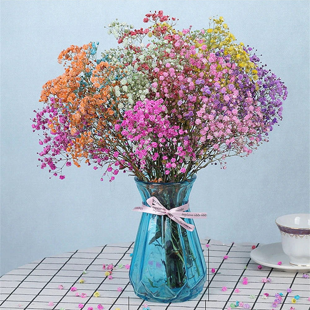 Dried flower bouquets 40-50cm Natural Fresh Dried Flowers Gypsophila paniculata Baby's Breath Flower bouquets gift & Wedding Decoration Home Decor