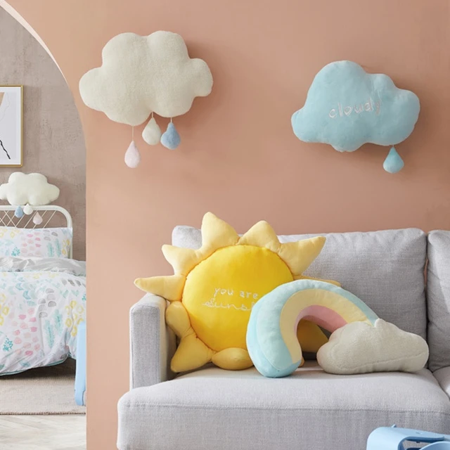 Cute Creative Rainbow Sun Cloud Plush Toy Stuffed Sun Cloudy Natural  Weather Soft Doll Home Decoration Pillow Kids Toys - Plush Pillows -  AliExpress