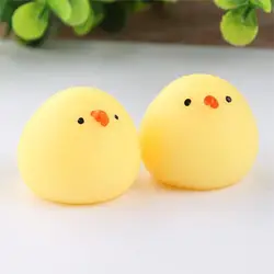 Brinquedo de pelúcia de silicone macio, brinquedo de apertar para frango, aliviar a pressão, mini pinça de descompressão, presente