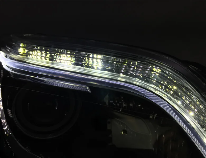 Подходит для Mercedes-Benz GLK300 GLK260 W204 ксеноновая фара в сборе с ярким светодиодный дневным ходовым огнем