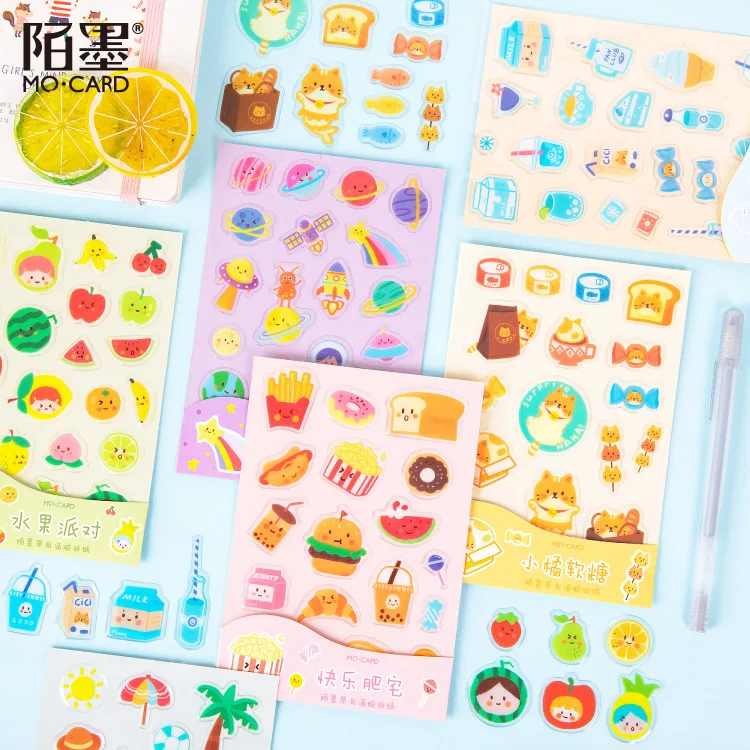 1 компл./лот Kawaii канцелярские наклейки все Симпатичные дневник планировщик
