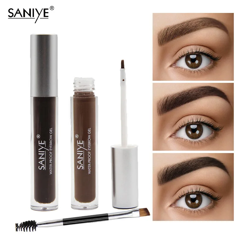 

SANIYE Brown Color Eyebrow Gel Tint eyebrow pomade Eye Makeup Eyebrow Enhancer Eye Brow Dye Cream Paint Cosmetic With Brush M303