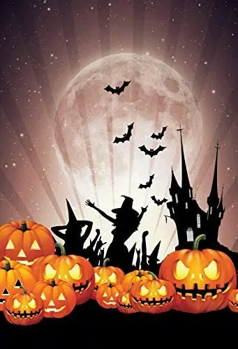 

Halloween Carnival Night Photo Tin Sign 8x12 Inch Home Kitchen Bedroom Bar Sign Decoration Posters Tin Sign Halloween