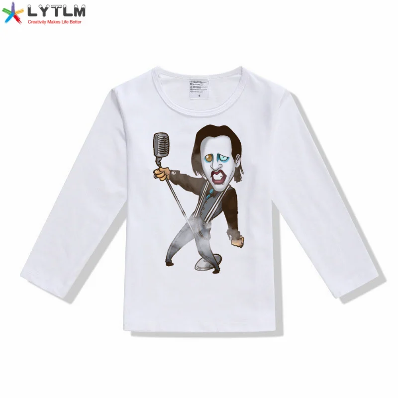 LYTLM Мэрилин футболка Manson XXX детских футболок для мальчиков, рубашка козюльки Meskie на Хэллоуин для маленьких мальчиков детские футболки; в стиле «панк» детские топы для девочек