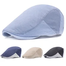 Мужская Гольф вождения плоская таксистская Кепка полосатый остроконечная Кепка s Классический Берет шляпы