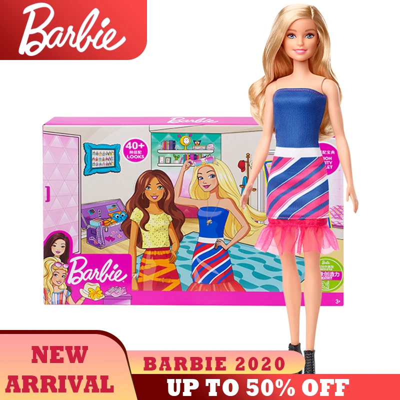 Muneca Barbie De Moda Caja De Regalo Elegante Ropa Y Faldas Colocacion Gfb Regalo De Cumpleanos Para Ninos Munecas Aliexpress