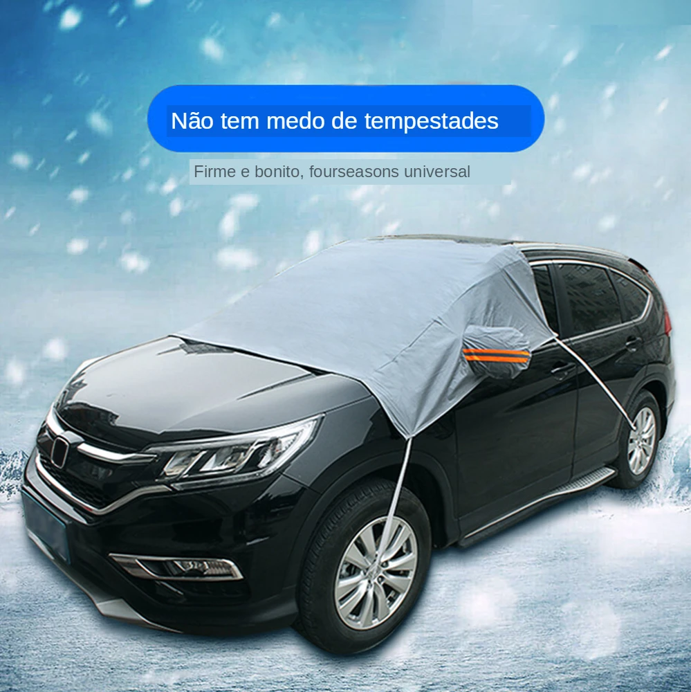 Capas de Carro Capa de Neve à Prova Capa de Carro Dwaterproof Água Meia Roupas Anticongelante Neve Escudo Snowbreak Bloco Pára-brisa 12 Capas de carro capa de neve à