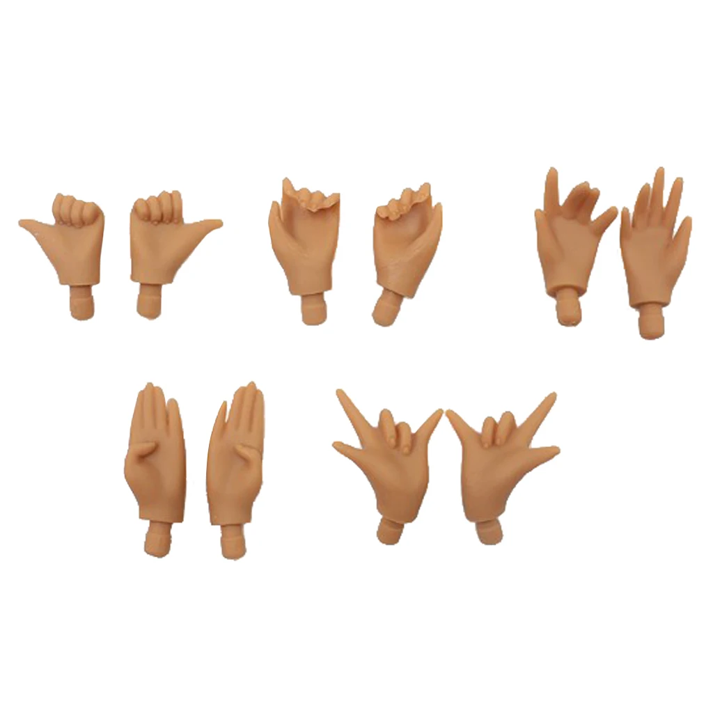 5 Pairs High Quality Hands DIY Making for 12inch RBL Neo Blythe  Pullip Dolls Accessories