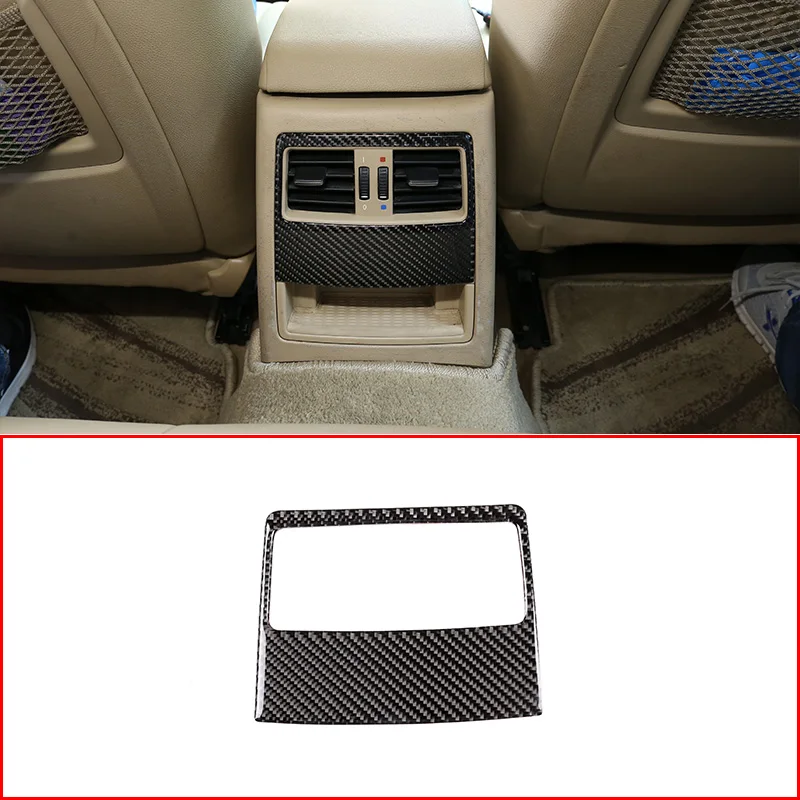

For BMW E90 E92 3 Series 2005-2012 Carbon Fiber Sticker Car Rear Row Air Conditioning Vent Frame Trim Accessories