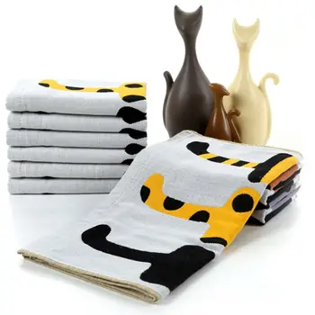 

Baby Bibs Children Jacquard Small Towel Rectangular Cartoon Kids Face Wash Towels Soft Absorbent Three-layer Cotton Gauze K1MA