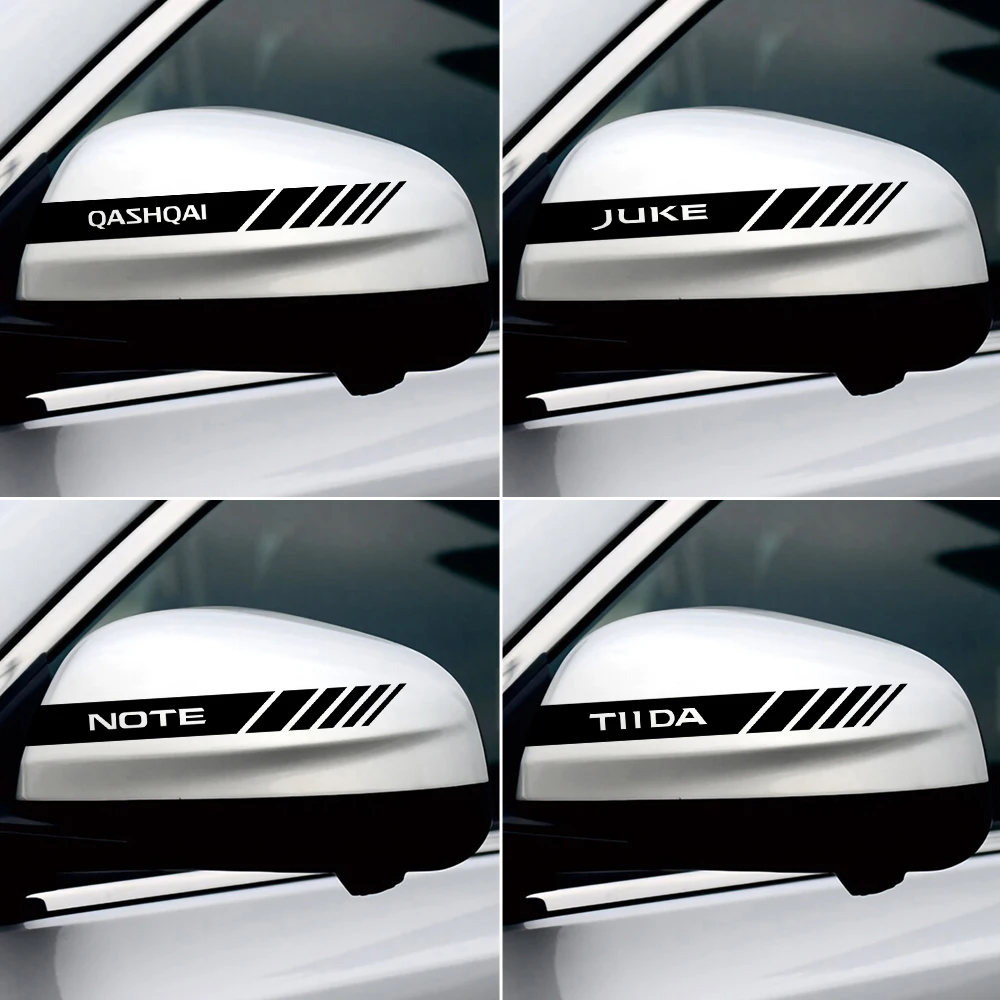 Светоотражающая наклейка на зеркало заднего вида для Nissan Nismo Tiida Teana Leaf Micra Sentra Juke