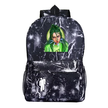 

Coolest Billie Eilish Backpack Teens School Bag Student Bookbag Kids School Rucksack Boys Girls Travel Backpack Festival Gift