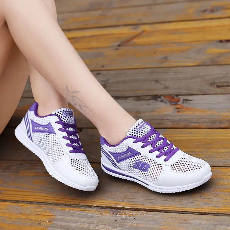 Basket Femme; Новое поступление года; женская обувь для тенниса; sapato feminino; дешевые кроссовки из сетчатого материала; женская мягкая обувь на плоской подошве; светильник; Tenis Mujer - Цвет: multi3