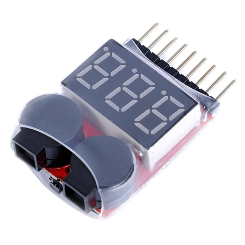For 1S/2s/3s/4s/5s/6s/7s/8s Low Voltage Buzzer Alarm Lipo Battery Indicator Tester Wholesale Price for 3.7v 7.4v 11.1v | Игрушки и хобби