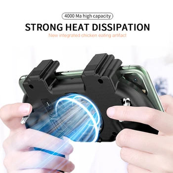 

2000/4000mAh Pubg Controller Gamepad Joystick Pubg Mobile Trigger L1R1 Shooter Joystick Game Pad Phone Holder With Cooler Fans