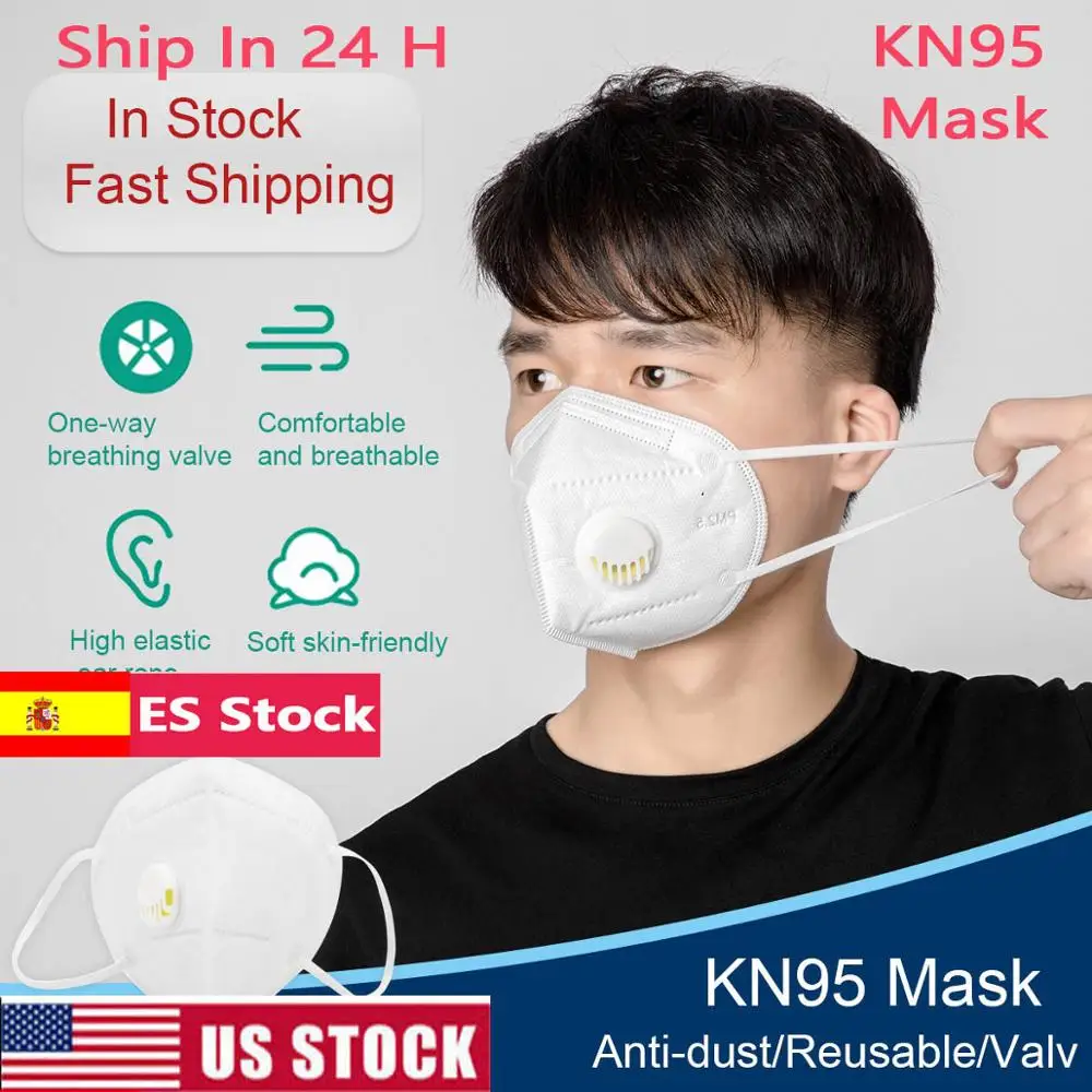 

5/10/50pcs Ship In 24h Flu Anti Infection KN95 Mask n95 Particulate Respirator PM2.5 Protective Safety Same As KFP4 FFP3 Mask