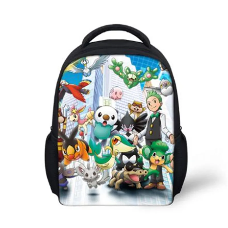 

Kindergarten Kids Mini Backpack Pokemon Anime Deign Babies School Bags Kawaii Pikacu Pattern Boys Girls Small Backpack